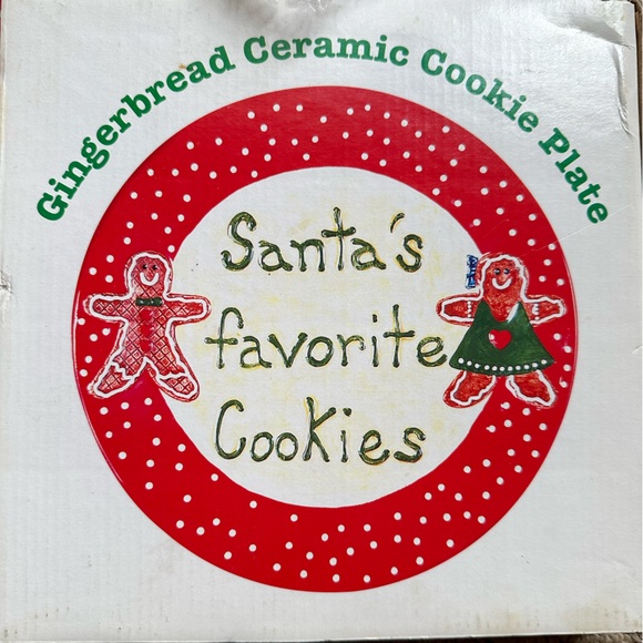 Santa’s Cookie plate NIB - Picture 2 of 2